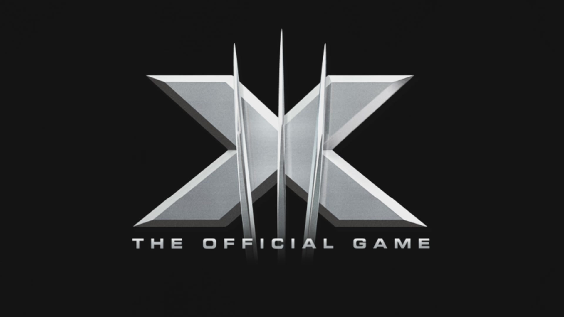 X-Men: The Official Game title screen for Xbox 360